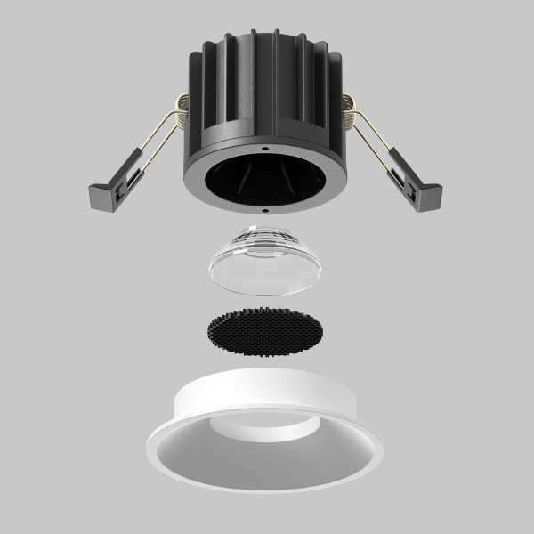 Встраиваемый светодиодный светильник Maytoni Technical Round DL058-12W-DTW-W Встраиваемый светодиодный светильник Maytoni Technical Round DL058-12W-DTW-W