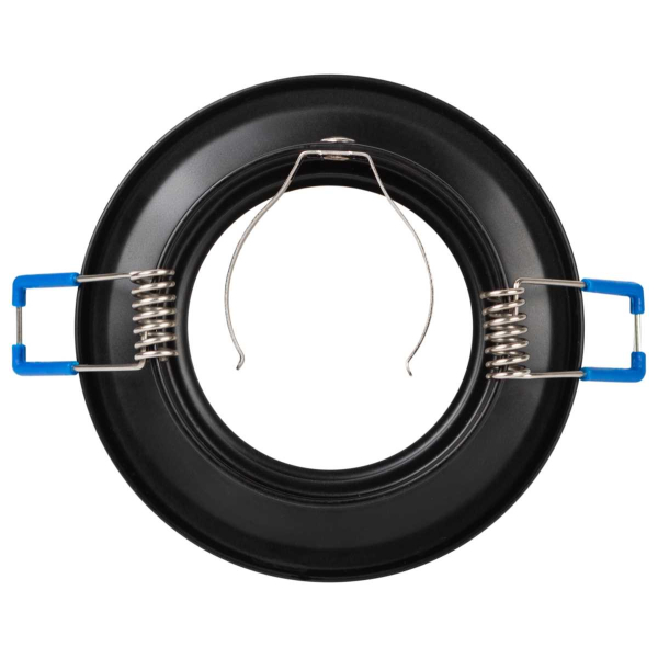 Светильник встраиваемый алюминиевый ЭРА KL107 BK/GD под лампу MR16 GU5.3 черный/золото Б0061097