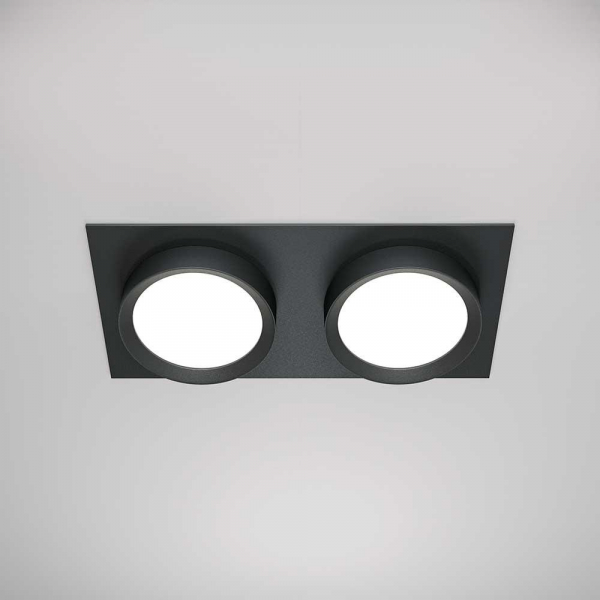 Встраиваемый светильник Maytoni Technical Hoop DL086-02-GX53-SQ-B Встраиваемый светильник Maytoni Technical Hoop DL086-02-GX53-SQ-B