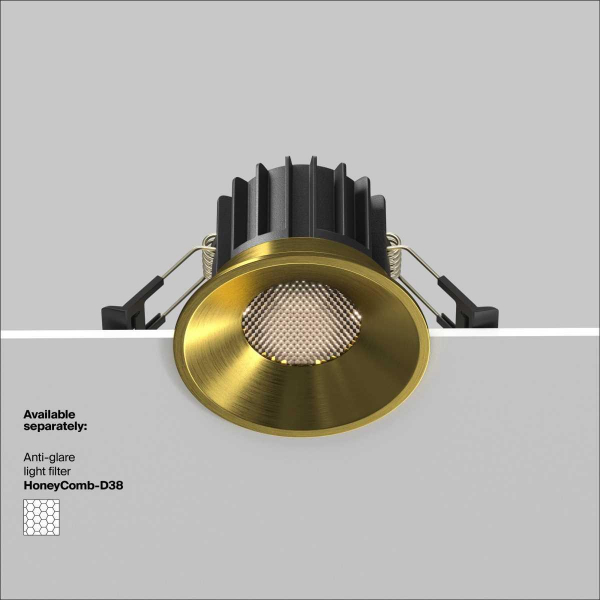 Встраиваемый светодиодный светильник Maytoni Round DL058-12W4K-BS Встраиваемый светодиодный светильник Maytoni Round DL058-12W4K-BS
