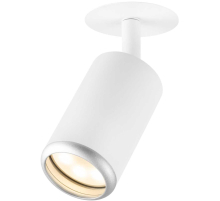 Светильник встраиваемый алюминиевый ЭРА KL106 WH/SL под лампу MR16 GU10 белый/серебро матовый Б0061634