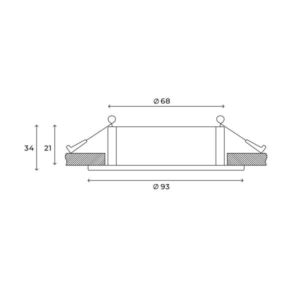 Встраиваемый светильник Hesby Lighting Hesby Bodo IP20,10Вт, GU5.3, белый HSBL_0104 Встраиваемый светильник Hesby Lighting Hesby Bodo IP20,10Вт, GU5.3, белый HSBL_0104