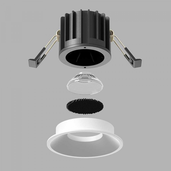 Встраиваемый светильник Maytoni Technical Round DL058-12W4K-W Встраиваемый светильник Maytoni Technical Round DL058-12W4K-W