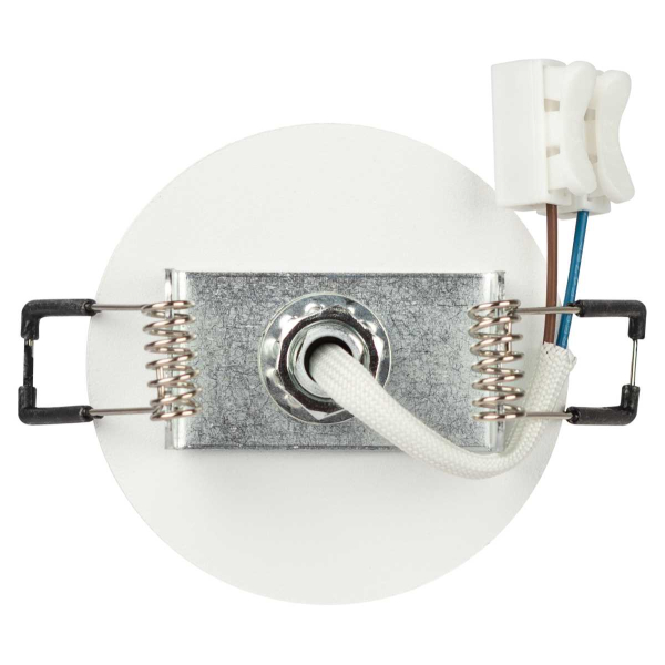 Светильник встраиваемый алюминиевый ЭРА KL106 WH/SL под лампу MR16 GU10 белый/серебро матовый Б0061634