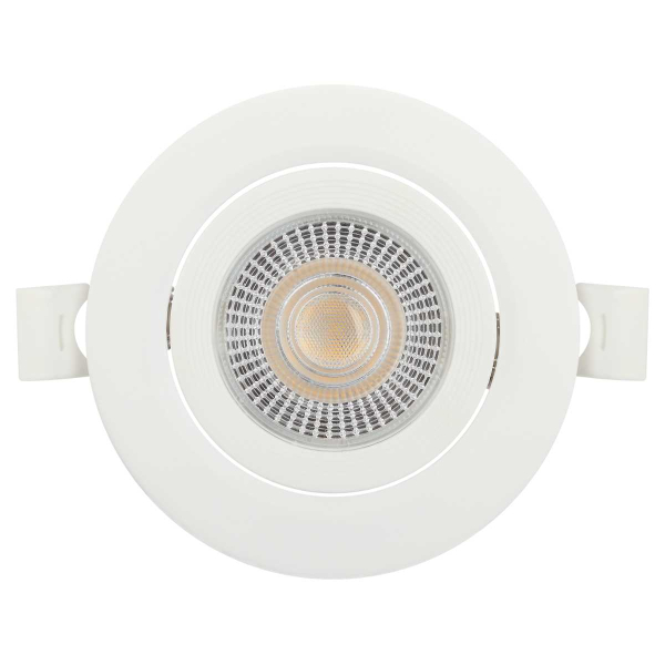 Светильник светодиодный встраиваемый ЭРА KL LED 25A-5 4K WH 5Вт 4000К круглый поворотный белый Б0068192