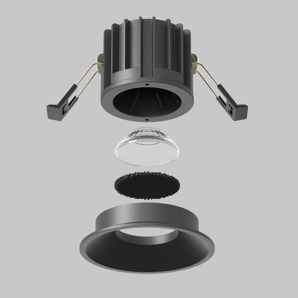 Встраиваемый светодиодный светильник Maytoni Technical Round DL058-12W-DTW-B Встраиваемый светодиодный светильник Maytoni Technical Round DL058-12W-DTW-B