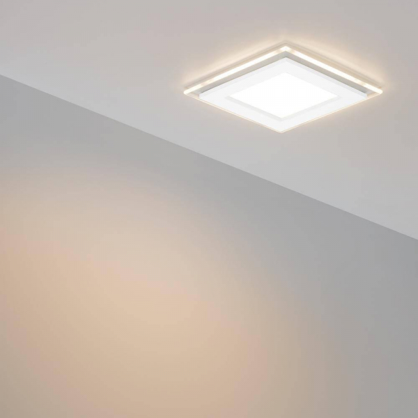 Встраиваемый светодиодный светильник Arlight LT-S96x96WH 6W Warm White 120deg 015572 Встраиваемый светодиодный светильник Arlight LT-S96x96WH 6W Warm White 120deg 015572