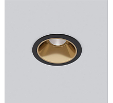 Встраиваемый светильник Elektrostandard Osti 25081/LED 8W 4200K чёрный/золото a062939