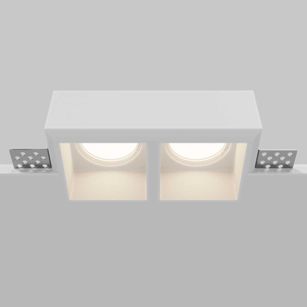 Встраиваемый светильник Maytoni Technical Downlight Gyps Modern DL131-GU10-02-W