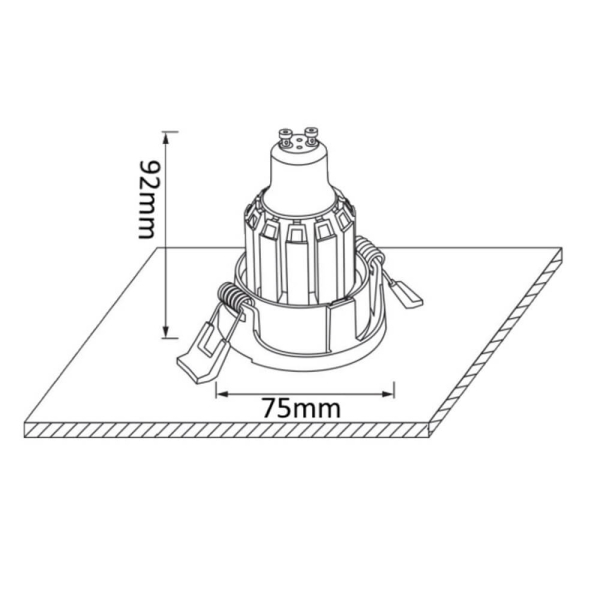Встраиваемый светильник Crystal Lux CLT 004С1 WH