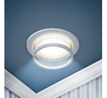 Светильник встраиваемый декоративный ЭРА DK99 WH под лампу MR16 GU5.3 белый Б0058393