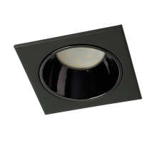 Светильник встраиваемый Feron DL3112 потолочный MR16 G5.3  черный + черный хром 51408