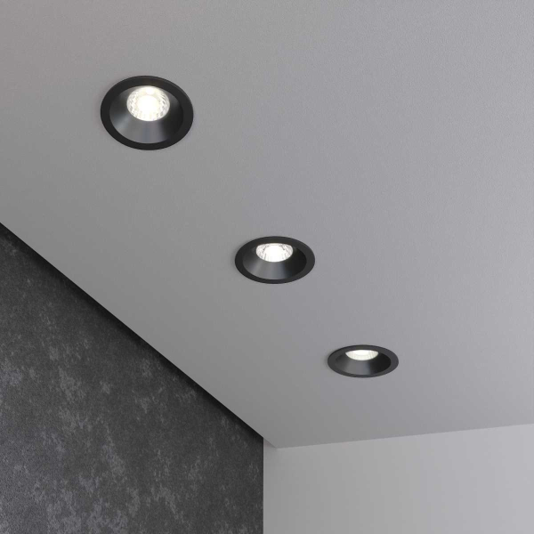 Встраиваемый светодиодный светильник Elektrostandard 15266/LED черный a055719