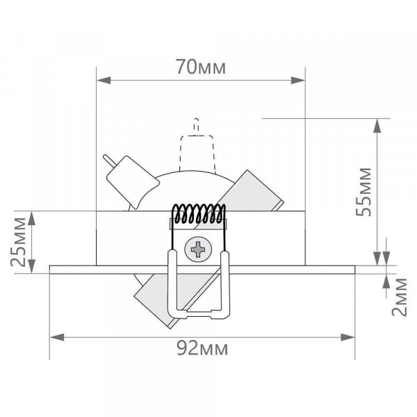 Встраиваемый светильник Feron DL2801 32638 Встраиваемый светильник Feron DL2801 32638