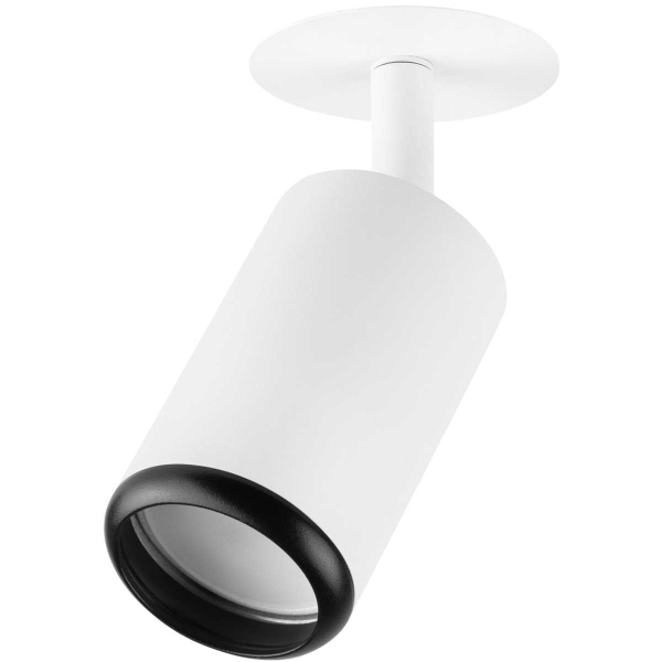 Светильник встраиваемый алюминиевый ЭРА KL106 WH/BK под лампу MR16 GU10 белый/черный матовый Б0061628