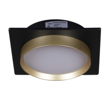 Встраиваемый светильник Reluce Technical 53005-9.0-001LD GX53 BK+GD