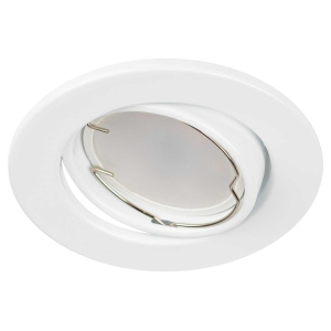 Светильник встраиваемый штампованный ЭРА ST2A WH SET 10 под лампу MR16 GU5.3 поворотный белый набор 10 шт Б0070924