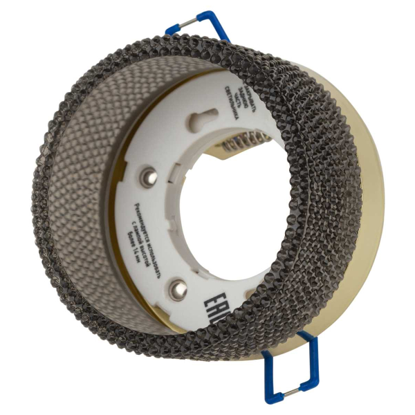 Светильник встраиваемый ЭРА DK97 GD/BK под лампу GX53 черный/золото Б0057460