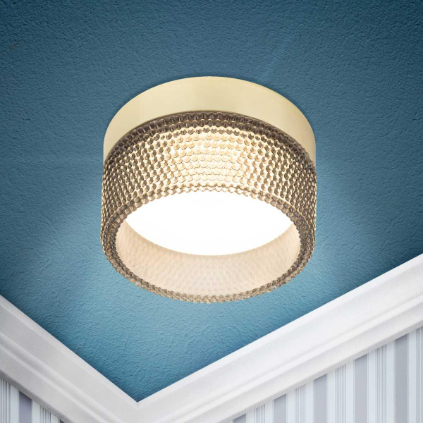 Светильник встраиваемый ЭРА DK97 GD/BK под лампу GX53 черный/золото Б0057460