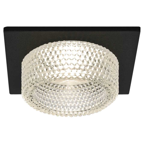 Светильник встраиваемый декоративный ЭРА DK110 BK/CL под лампу MR16 GU5.3 черный/прозрачный Б0058422