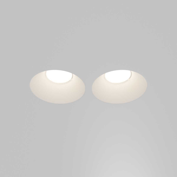Встраиваемый светильник Maytoni Technical Downlight Gyps Modern DL129-GU10-02-W