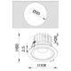 Встраиваемый светодиодный светильник Crystal Lux CLT 005C108 WH