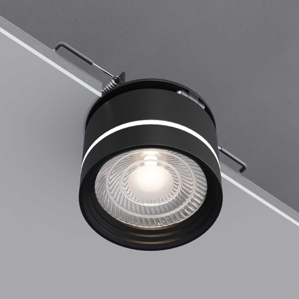 Встраиваемый светодиодный светильник Elektrostandard Stark 25035/LED 8W 4200K чёрный a062932