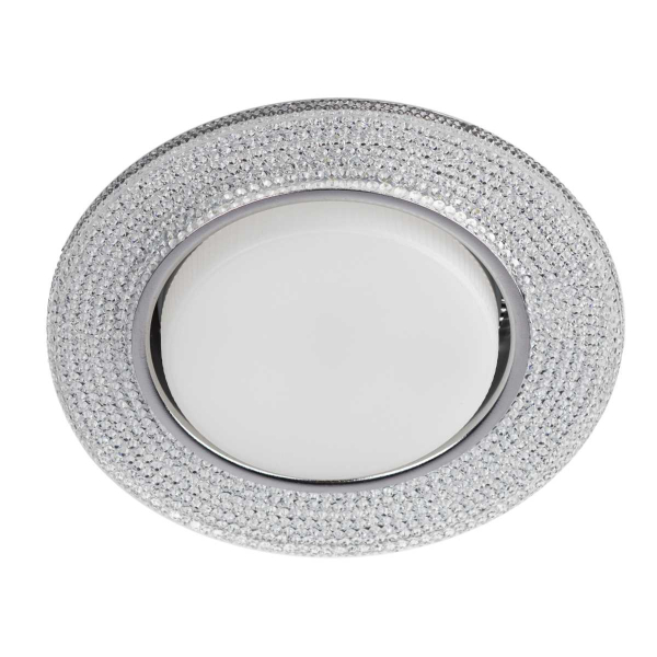 Светильник встраиваемый cо светодиодной подсветкой ЭРА DK LD53 WH под лампу GX53 белый Б0057475