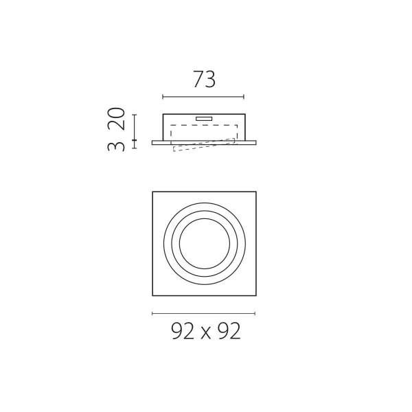 Светильник встраиваемый MR16/GU10 max 1x12Вт Singo Base Lightstar 011615 Светильник встраиваемый MR16/GU10 max 1x12Вт Singo Base Lightstar 011615
