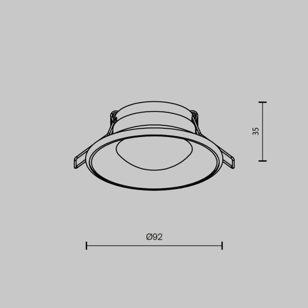 Встраиваемый светильник Maytoni Technical DL096-GU10-W