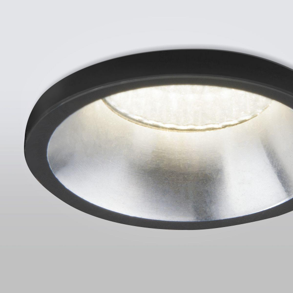 Встраиваемый светодиодный светильник Elektrostandard 15269/LED черный/сатин никель a056019 Встраиваемый светодиодный светильник Elektrostandard 15269/LED черный/сатин никель a056019
