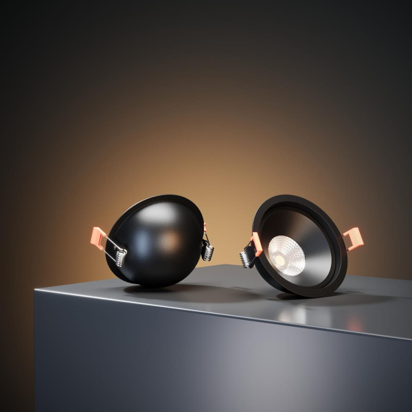 Встраиваемый светодиодный светильник Elektrostandard Slide 25083/LED 6W 4200K чёрный a062944