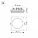Встраиваемый светодиодный светильник Arlight LTD-96x96SOL-10W Day White 4000K 017634