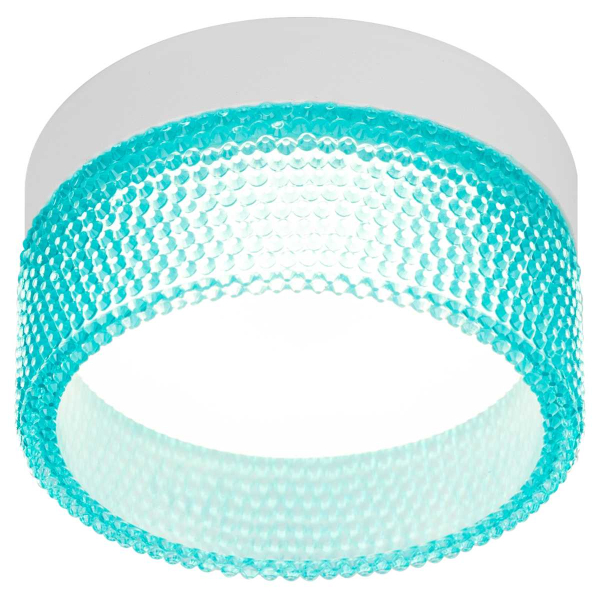 Светильник встраиваемый ЭРА DK97 WH/Blue под лампу GX53 белый/голубой Б0057458