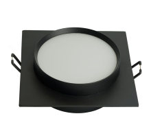 Светильник встраиваемый Feron DL506 потолочный GX53 черный круг 51357