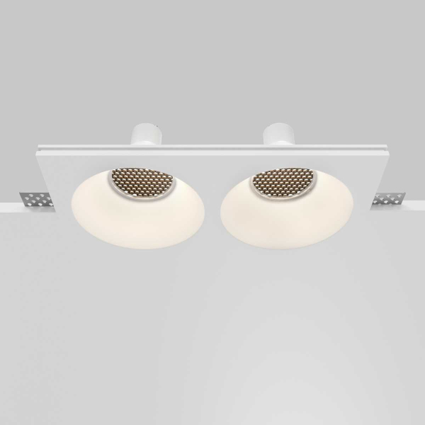 Встраиваемый светильник Maytoni Technical Downlight Gyps Modern DL129-GU10-02-W