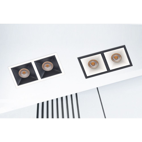 Встраиваемый светильник Italline IT06-6020 black 4000K - 2 шт. + IT06-6022 black