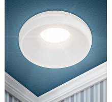 Светильник встраиваемый декоративный ЭРА DK100 WH под лампу MR16 GU5.3 белый Б0055588