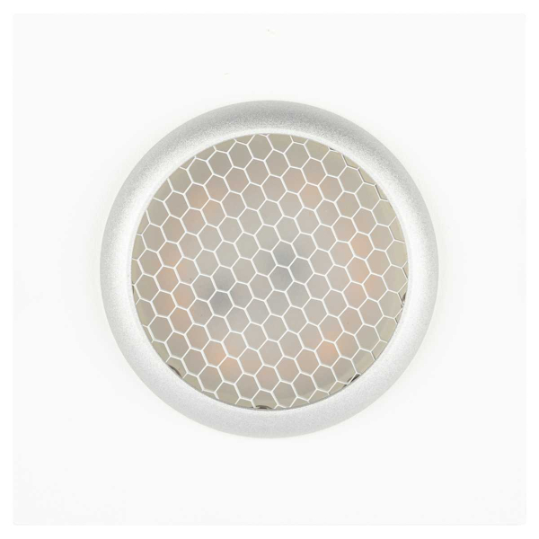 Светильник встраиваемый алюминиевый ЭРА KL110 WH/SL под лампу MR16 GU5.3 белый/серебро матовый Б0061532