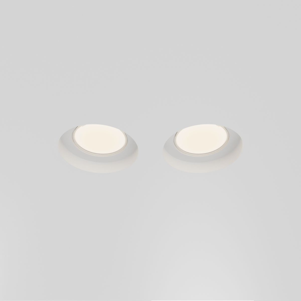 Встраиваемый светильник Maytoni Technical Gyps Modern DL002-GU10-02-W