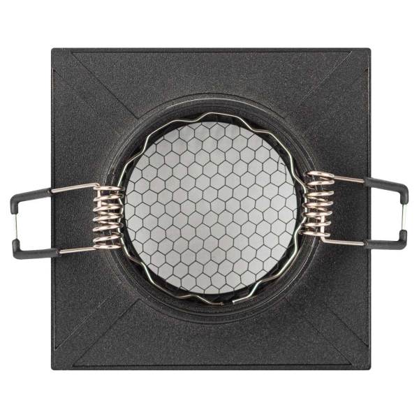 Светильник встраиваемый алюминиевый ЭРА KL110 BK под лампу MR16 GU5.3 черный матовый Б0061530