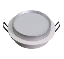 Светильник встраиваемый Feron DL507 потолочный GX53 белый + серебро круг 51353