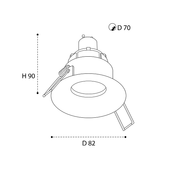 Светильник встраиваемый Italline M01-1021 white