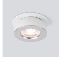 Встраиваемый светодиодный светильник Elektrostandard Pruno 25080/LED белый/серебро a060946