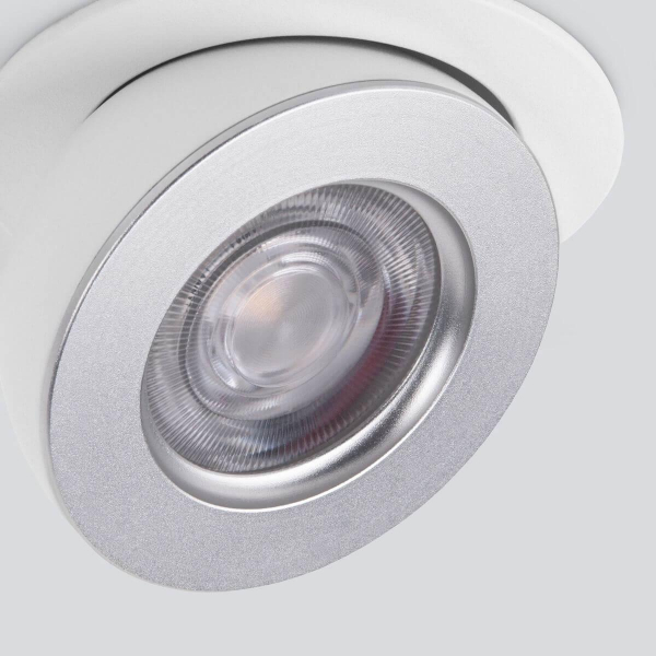 Встраиваемый светодиодный светильник Elektrostandard Pruno 25080/LED белый/серебро a060946 Встраиваемый светодиодный светильник Elektrostandard Pruno 25080/LED белый/серебро a060946