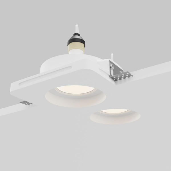 Встраиваемый светильник Maytoni Technical Gyps Modern DL002-GU10-02-W Встраиваемый светильник Maytoni Technical Gyps Modern DL002-GU10-02-W