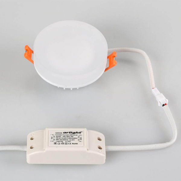 Встраиваемый светодиодный светильник Arlight LTD-80R-Opal-Roll 5W Warm White 020809 Встраиваемый светодиодный светильник Arlight LTD-80R-Opal-Roll 5W Warm White 020809