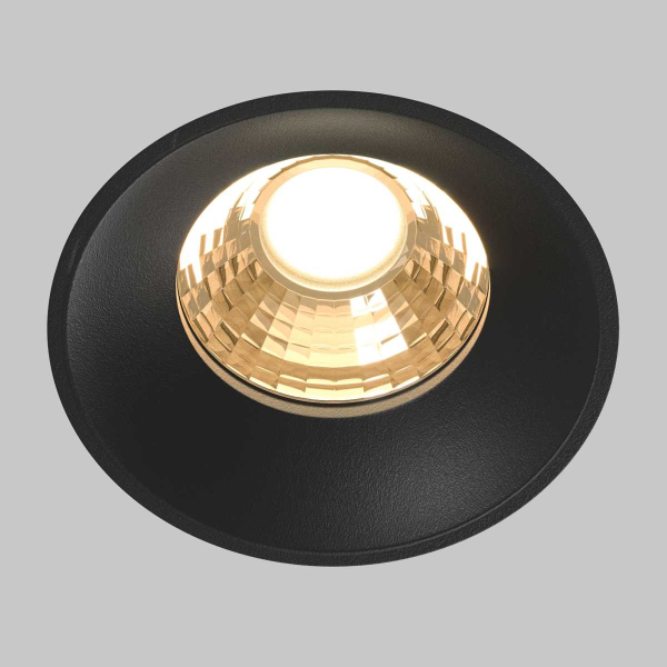 Встраиваемый светильник Maytoni Technical Downlight Round DL058-12W2.7K-TRS-B