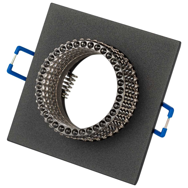 Светильник встраиваемый декоративный ЭРА DK110 BK/GR под лампу MR16 GU5.3 черный/серый Б0058424