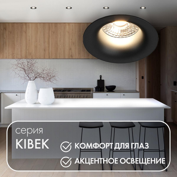 Встраиваемый светильник Denkirs DK3024-BK Встраиваемый светильник Denkirs DK3024-BK